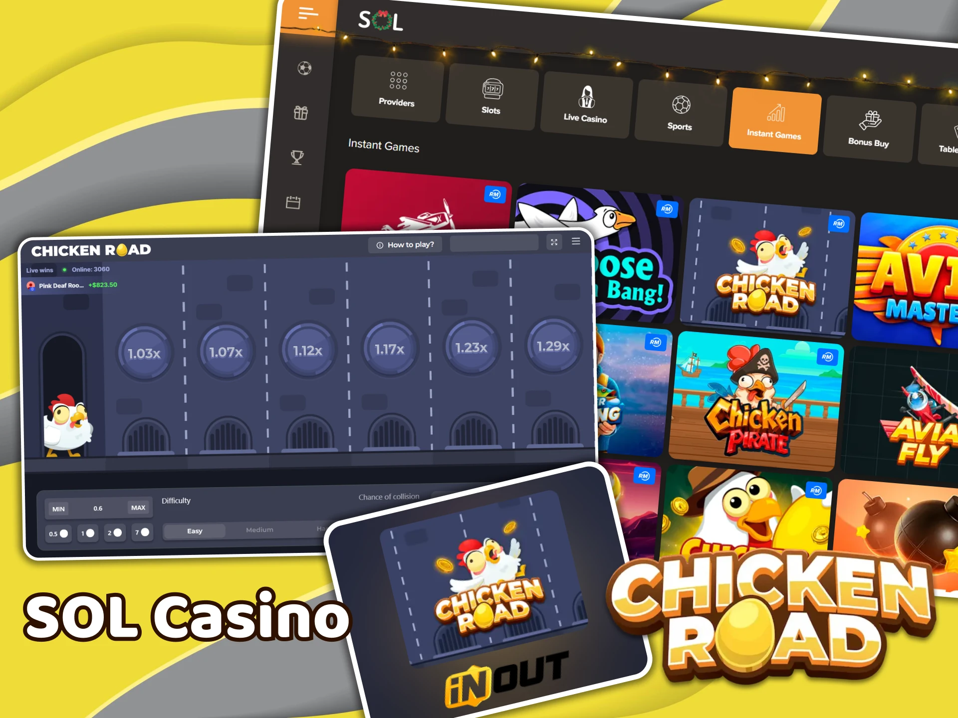 Find Chicken Road on the SOL Casino website.