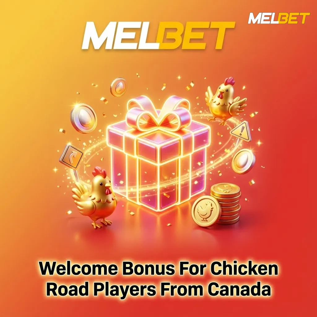 Promo banner: 100% welcome bonus up to 150 CAD for new Chicken Road casino players from Canada