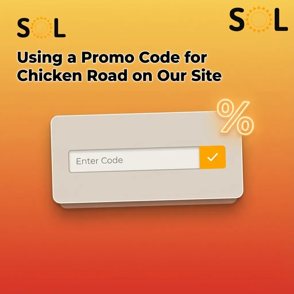 Website screen showing Chicken Road promo code “CHICKENCA” entered in a registration bonus field before deposit