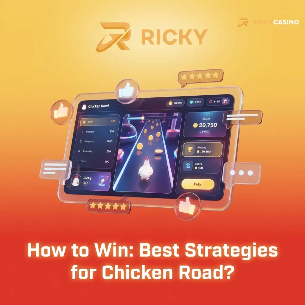Chicken crossing road game grid showing strategic tile selection with multiplier displays and cash-out options