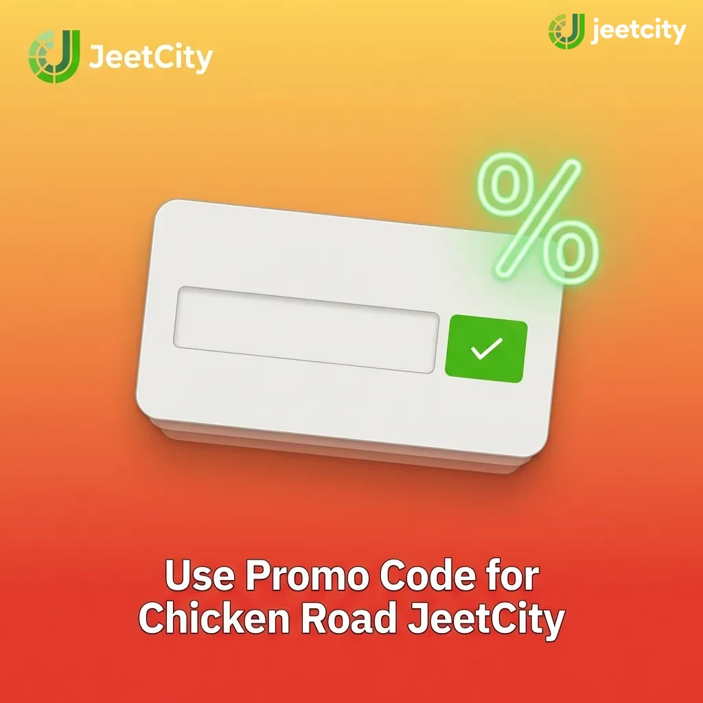 Player entering CHICKEN100 promo code on JeetCity casino registration form for bonus free spins