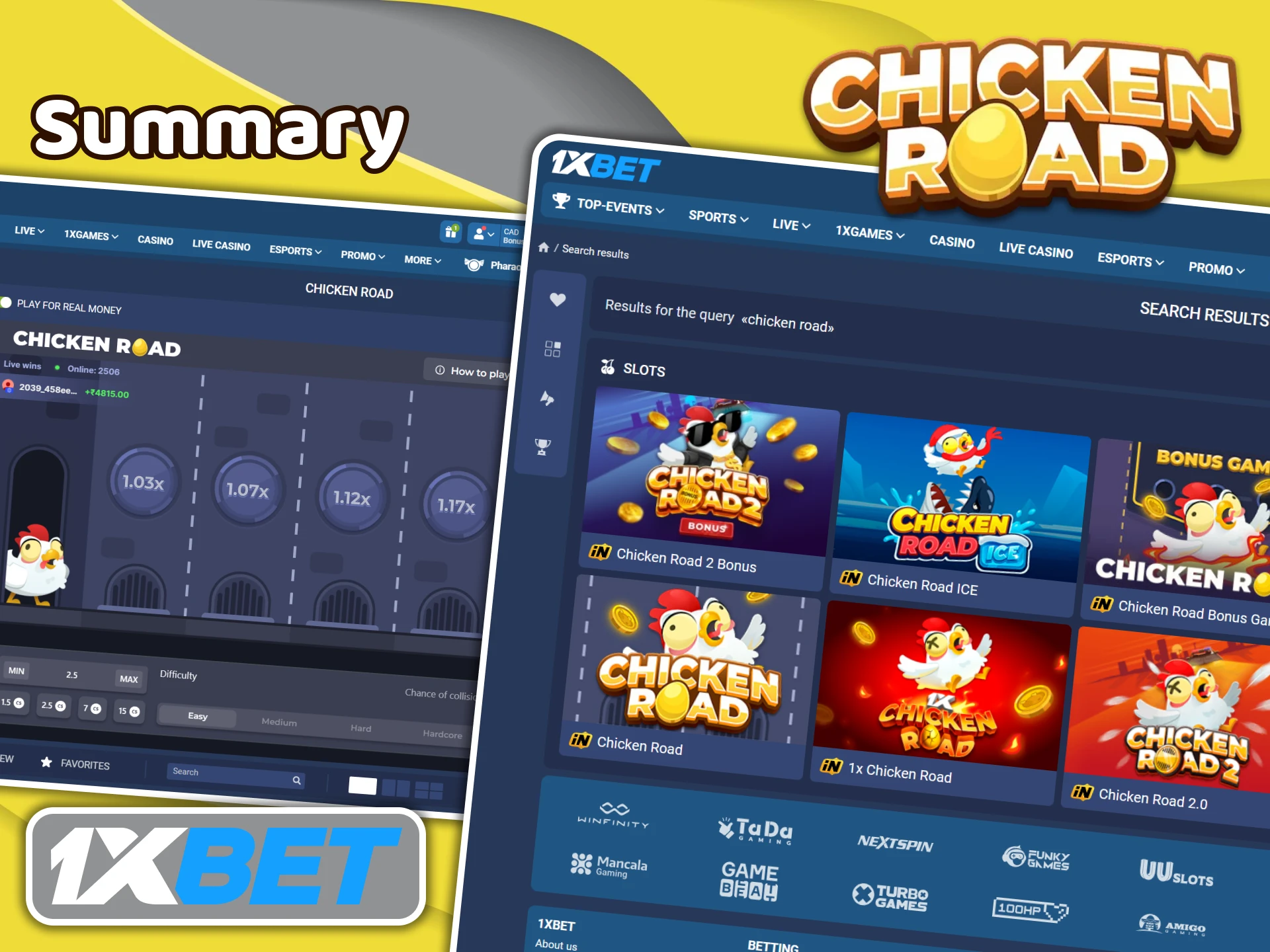 Check out the full review of Chicken Road available at 1XBet.