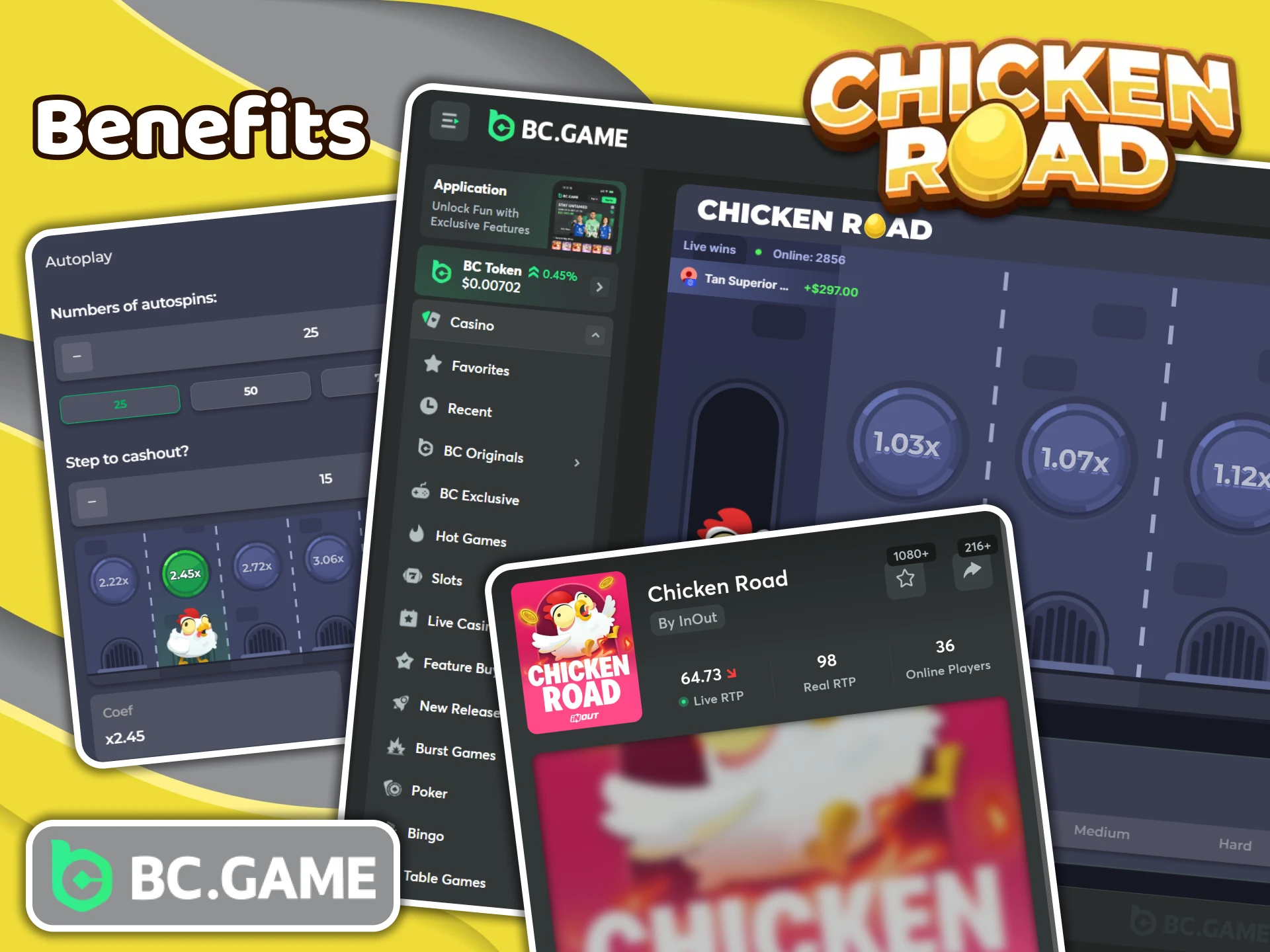 BC Game offers numerous benefits for Chicken Road players.