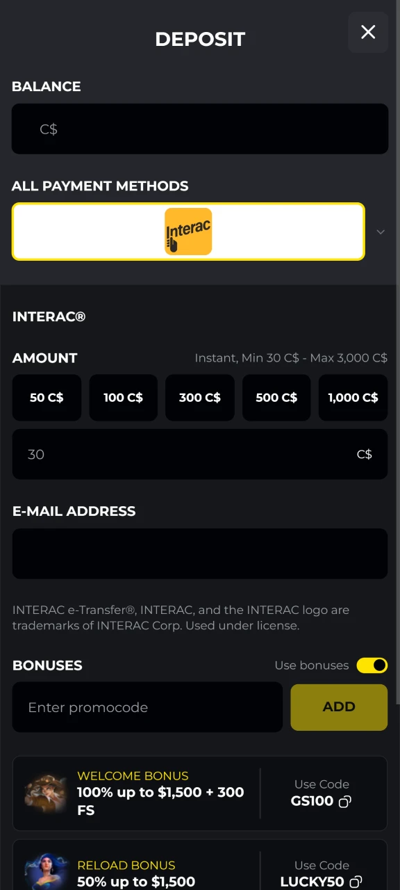 Top up your Golden Star account.