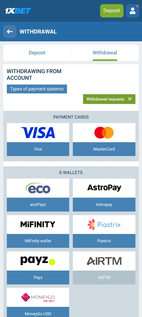 Choose a withdrawal method to get your Chicken Road winnings.