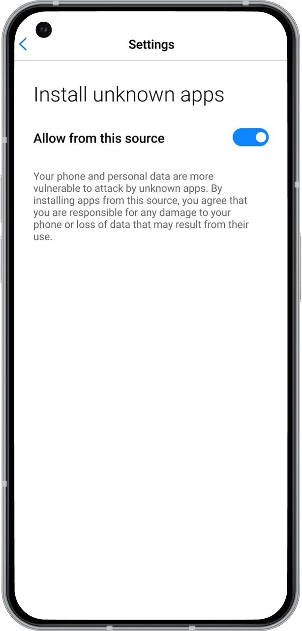Give permission to install Melbet to play Chicken Road from your phone.