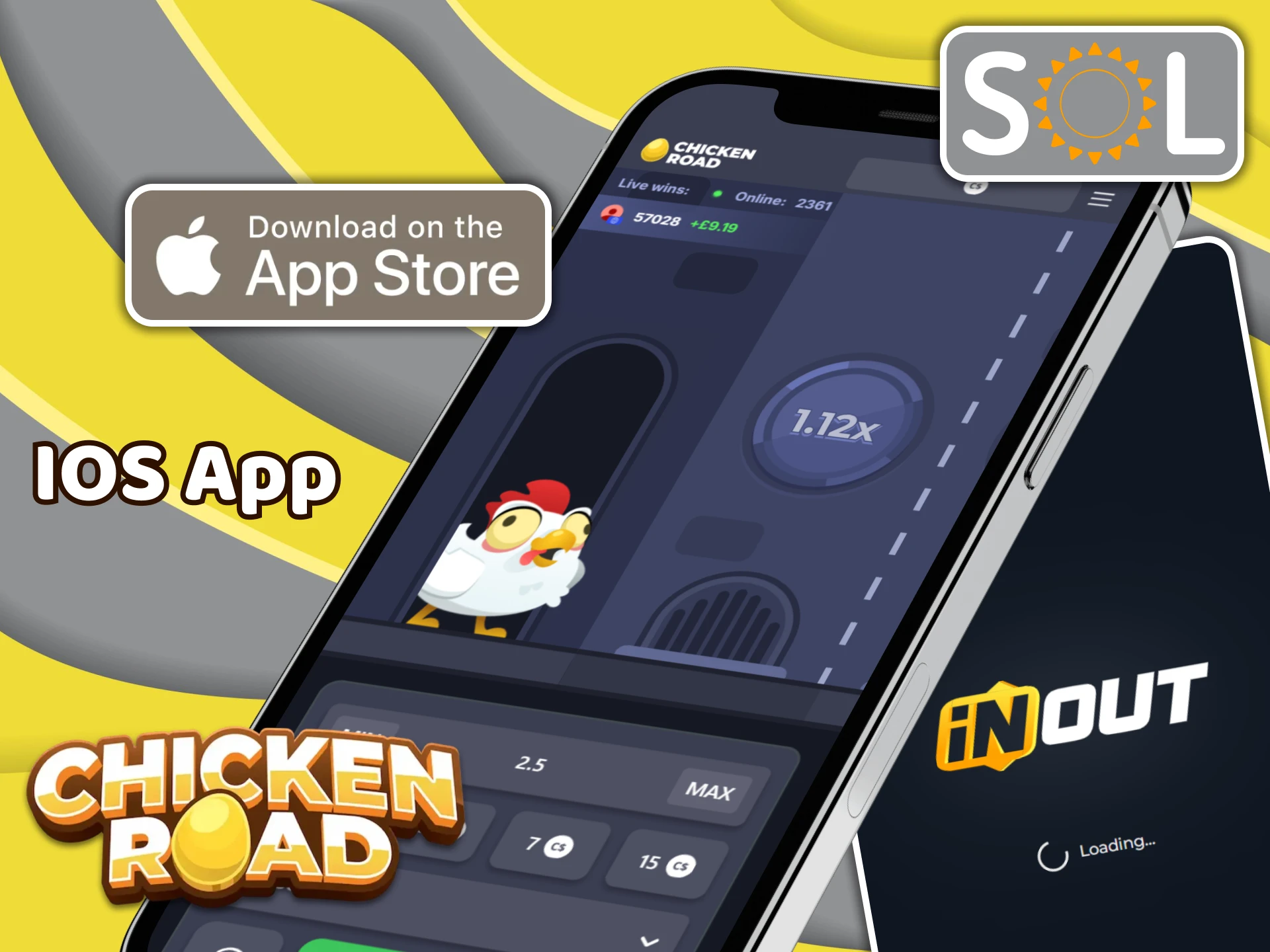 Download the SOL Casino iOS app to start playing Chicken Road.
